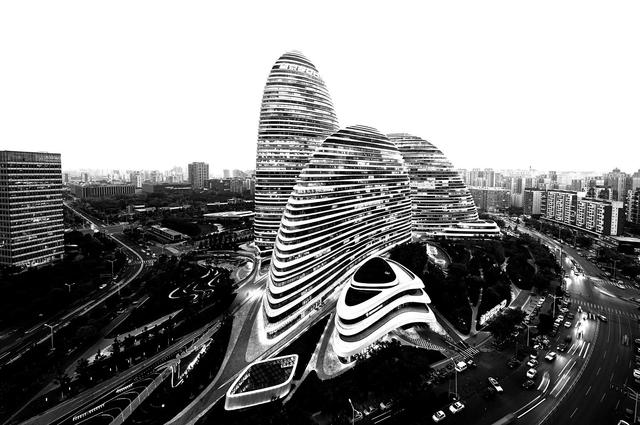 Beijing skyline at sunset