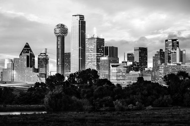 Dallas Skyline, Dallas, Texas, America