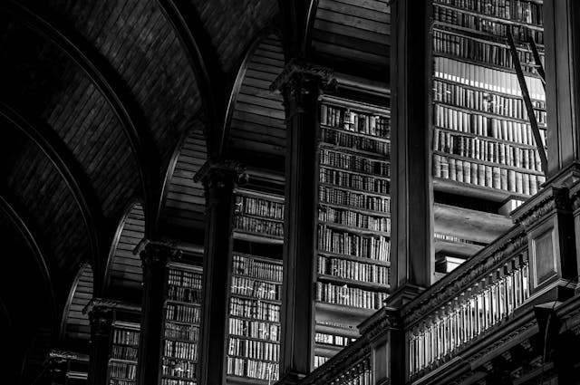 Interior of an old library